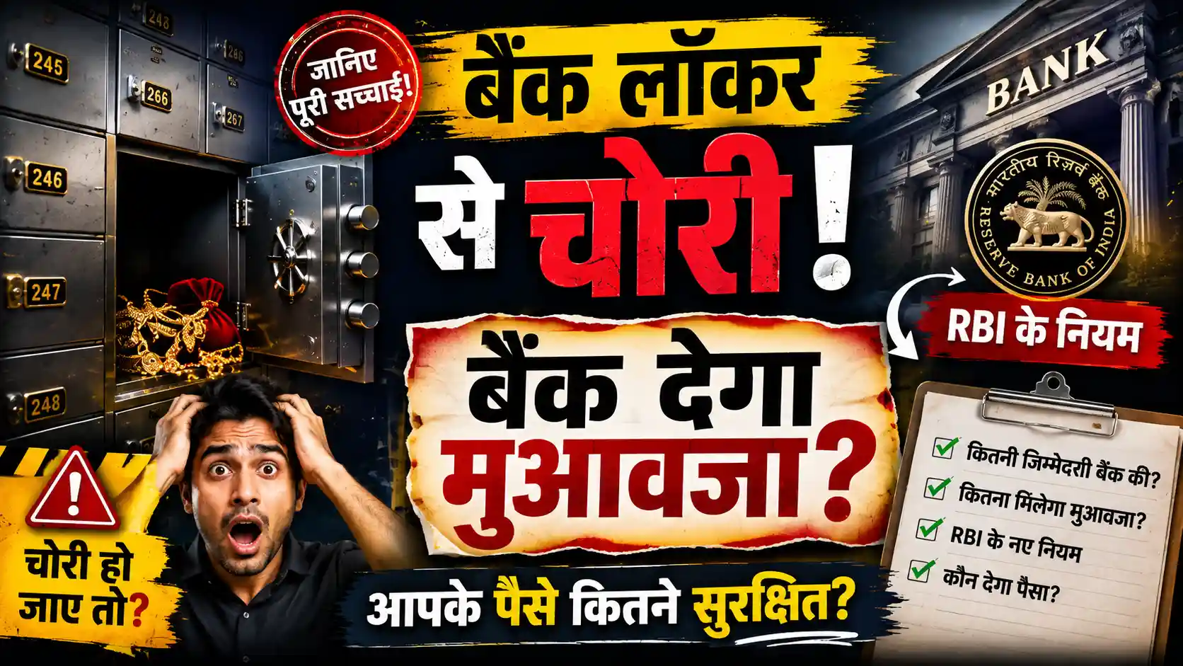 SBI बैंक लॉकर से चोरी हुए 50 लाख के जेवर